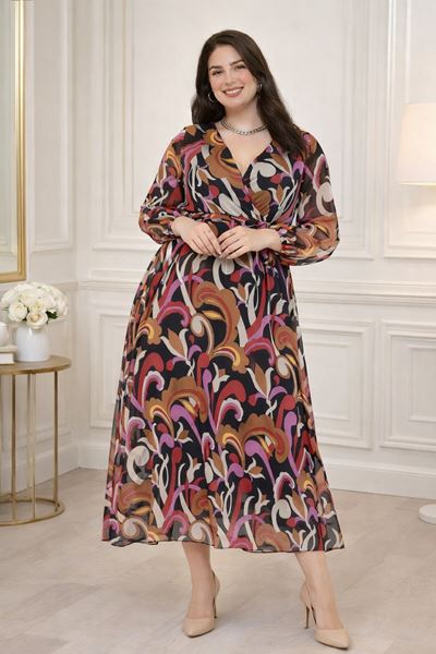 Picture of CURVY GIRL QUALITY CHIFFON DRESS